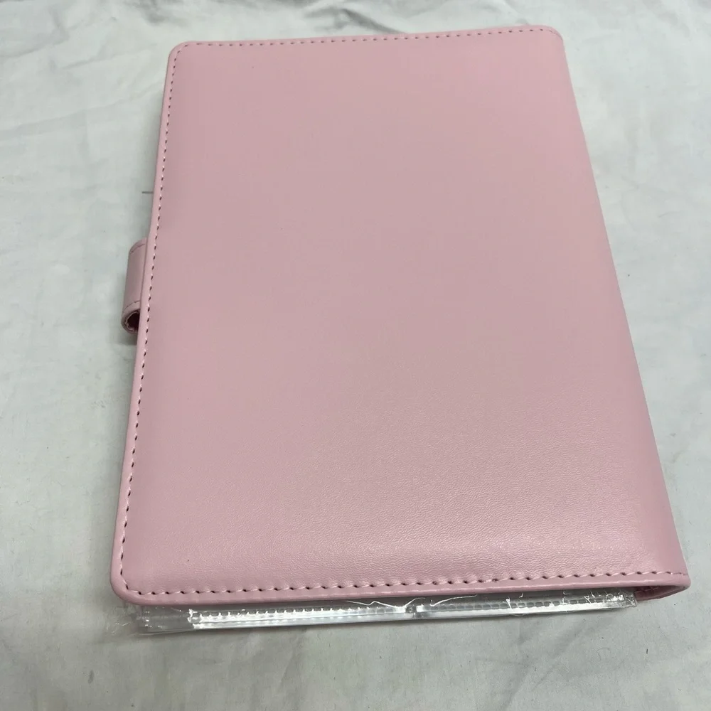 Savings money book pink